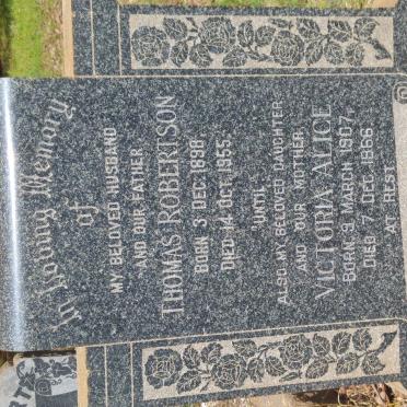 TURBITT Thomas Robertson 1898-1955 &amp; Victoria Alice 1907-1966