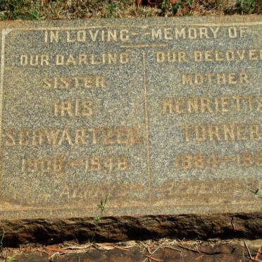 TURNER Henrietta 1884-1951 :: SCHWARTZEL Iris 1908-1948