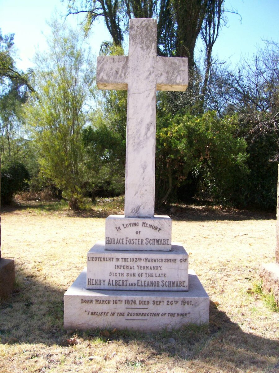 SCHWABE Horace Foster 1876-1901