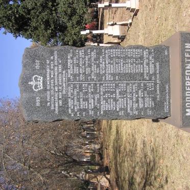 1. Memorial stone for British soldiers who died in &amp; around Johannesburg - ABO 1899-1902
