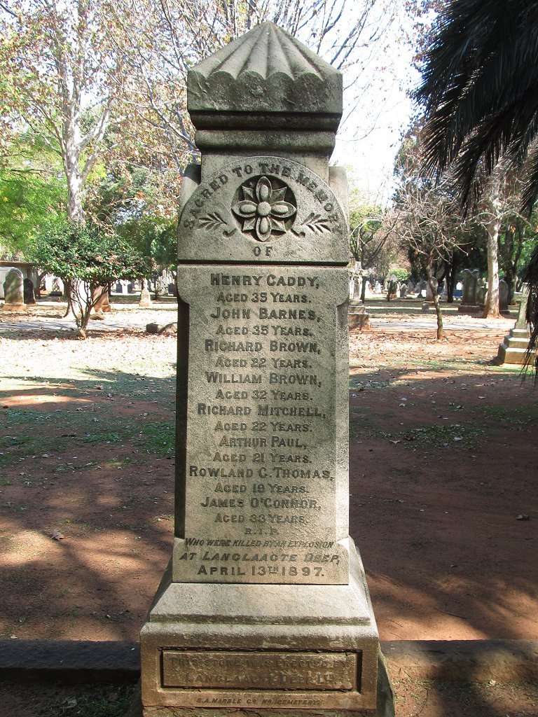 08. Victims of the explosion at Langlaagte Deep 13 April 1897