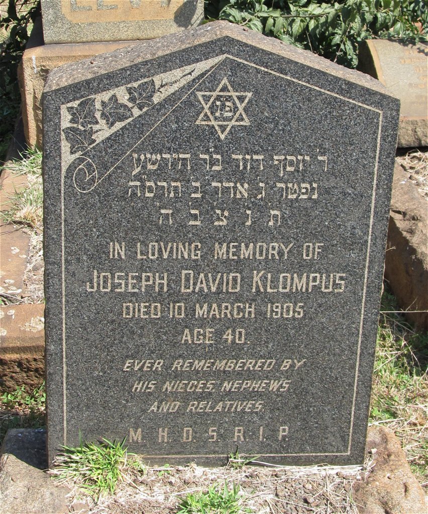 KLOMPUS Joseph David -1905