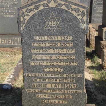 LATINSKY Annie -1919