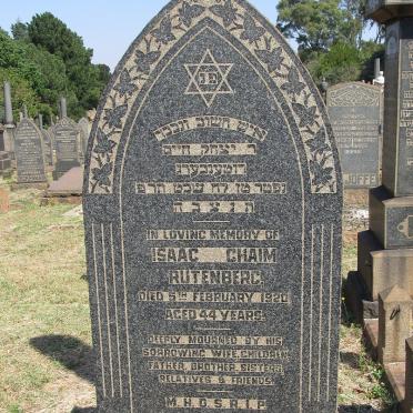 RUTENBERG Isaac Chaim -1920