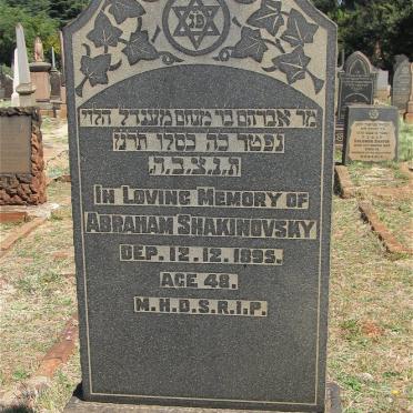 SHAKINOVSKY Abraham -1895