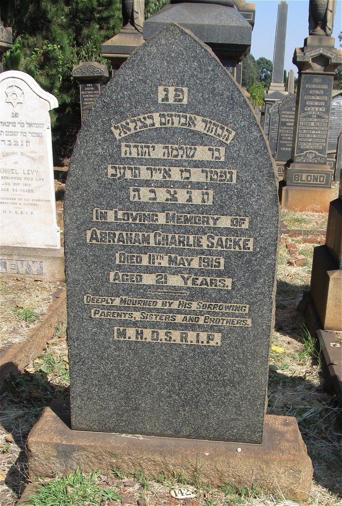 SACKE Abraham Charlie -1915