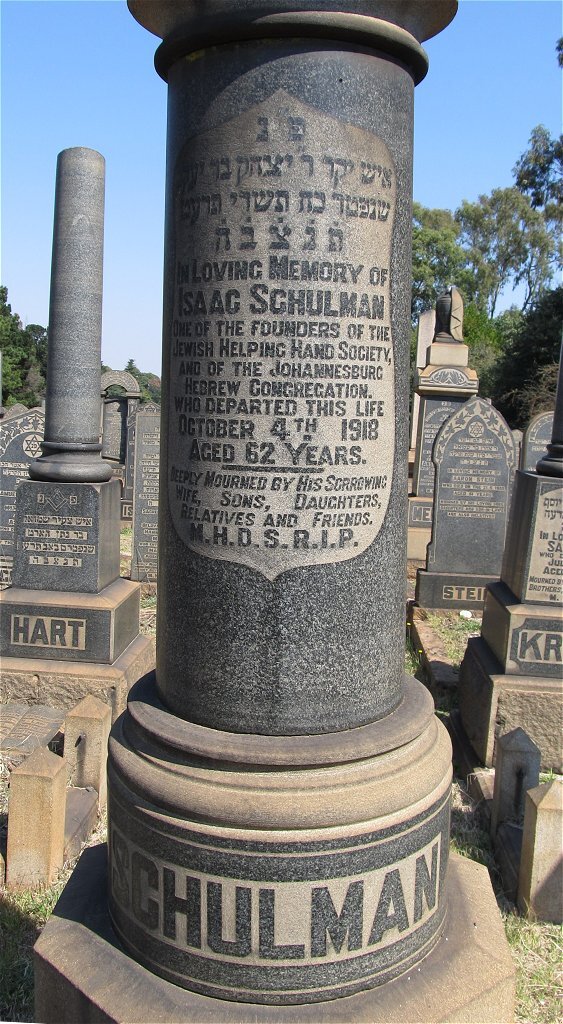 SCHULMAN Isaac -1918