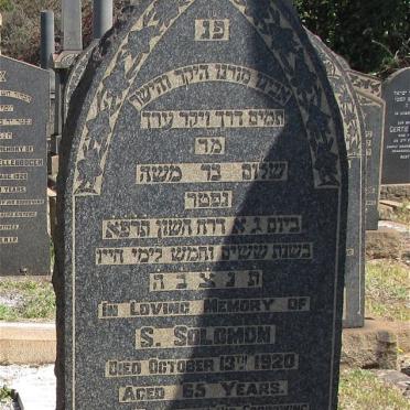 SOLOMON S. -1920