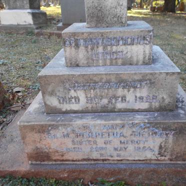 LYNCH Mary Benionus -1928 :: TIERNEY M. Perpetua -1954