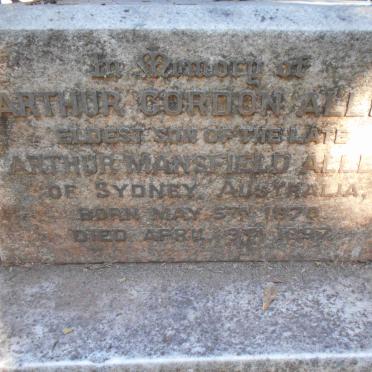 ALLEN Arthur Gordon 1870-1897