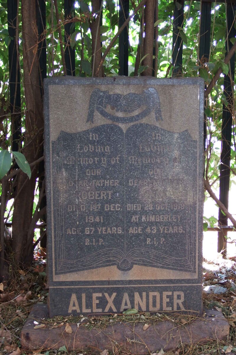 ALEXANDER Robert -1941 &amp; Jane -1918