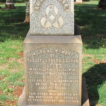 ALPORT Augustus Fredric Clark -1892