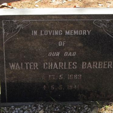 BARBER Walter Charles 1883-1941