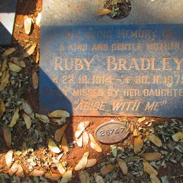 BRADLEY Ruby 1914-1975