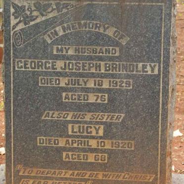 BRINDLEY George Joseph -1929 :: BRINDLEY Lucy -1920