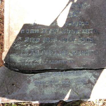 BENNETT Richard -191? & Mimmie 1870-1908 :: VENNING Lilah Adeline nee VAN BUUREN -1958_2