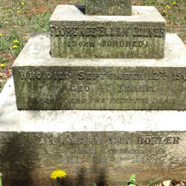 CULVER Florence Ellen nee FORDRED -1903 :: BOHLER Mary Amy nee FORDRED -1922