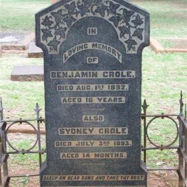 CROLE Benjamin-1892 :: CROLE Sydney -1893