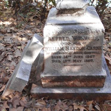 CARNE Alfred Wilmot 1867-1897