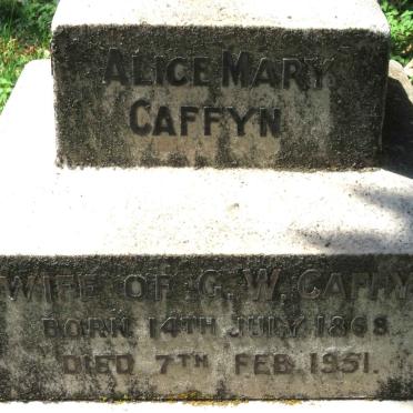 CAFFYN Alice Mary 1868-1951