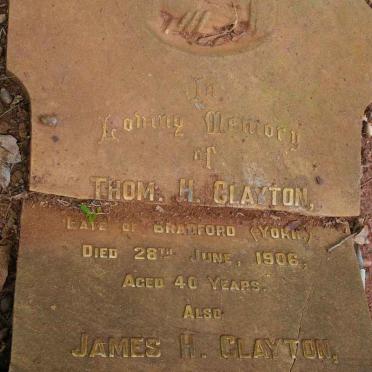 CLAYTON Thom. H. -1906 :: CLAYTON James H. -1917