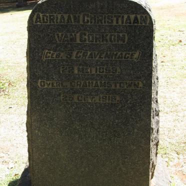 CORKOM Adriaan Christiaan, van 1859-1918