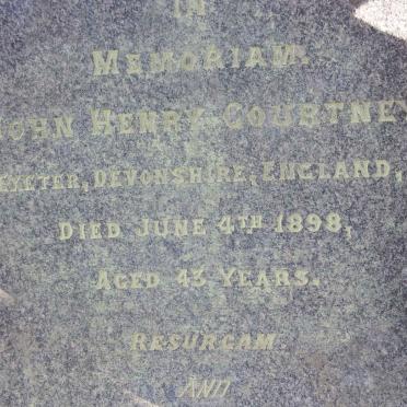 COURTNEY John Henry -1898