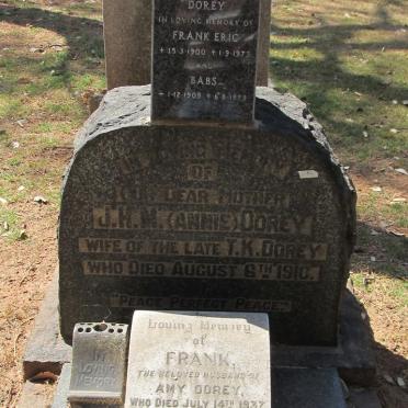 DOREY Frank -1937 &amp; J.H.M. :: DOREY Frank Eric 1900-19873 &amp; Babs 1909-1979