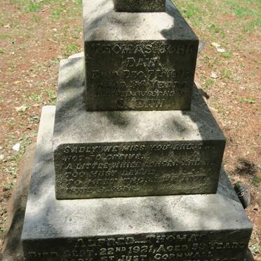 DAW Thomas John -1915 :: THOMAS Alfred -1921 