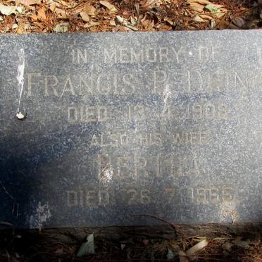 DRING Francis P. -1909 &amp; Bertha -19??