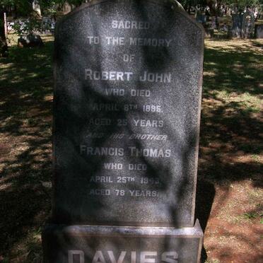 DAVIES Robert John -1895 :: DAVIES Francis Thomas -1943