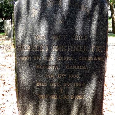 FRY Herbert Mortimer 18?5-1904