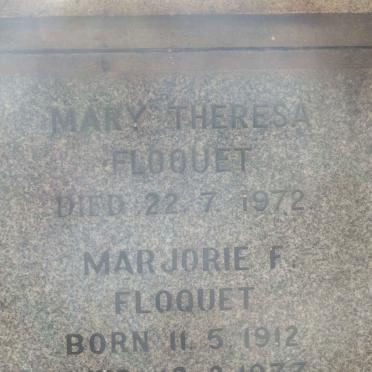 FLOQUET Mary Theresa -1972 :: FLOQUET Marjorie F. 1912-1977