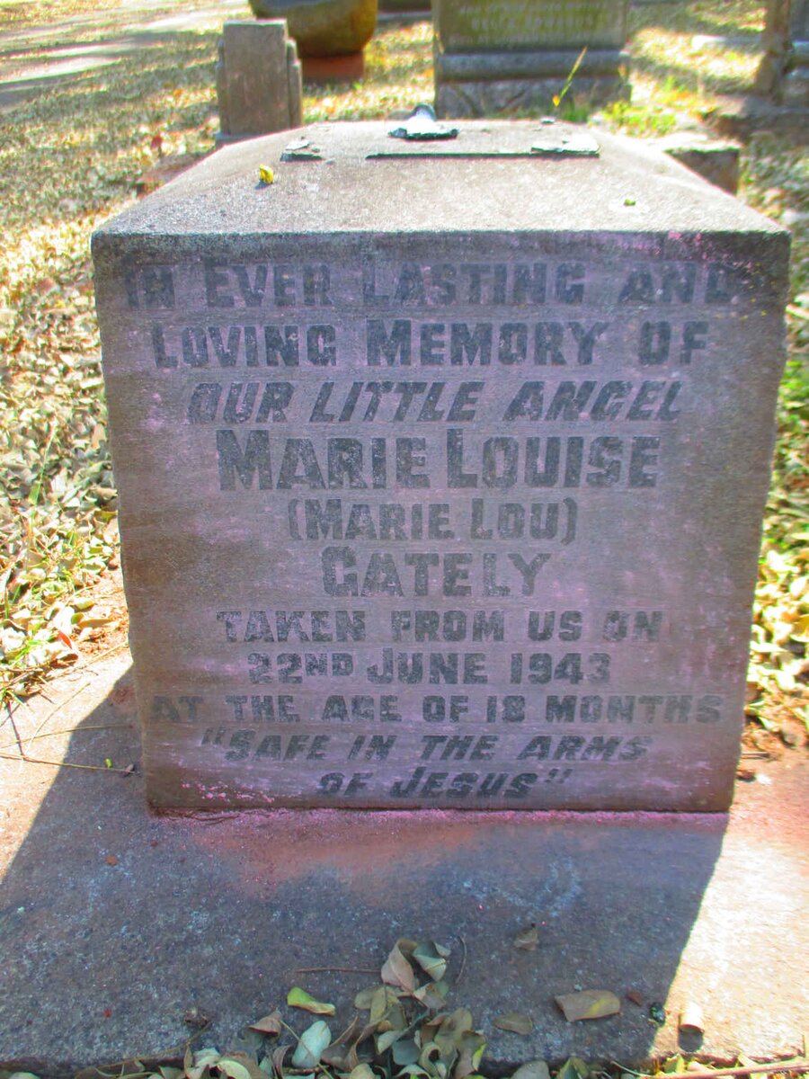 GATELY Marie Louise  -1943