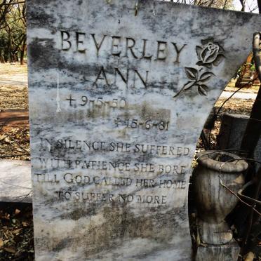 GALATIS Beverley Ann 1950-1981