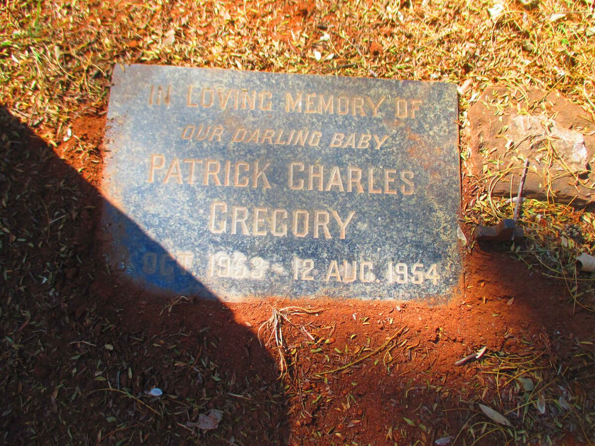 GREGORY Patrick Charles 1953-1954