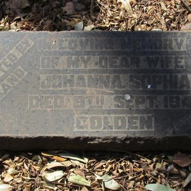 GOLDEN Johanna Sophia -1941