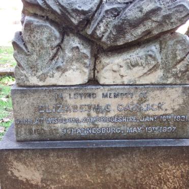 GARLICK Elizabeth C. 1831-1897