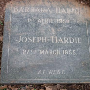 HARDIE Joseph -1955 &amp; Barbara -1950