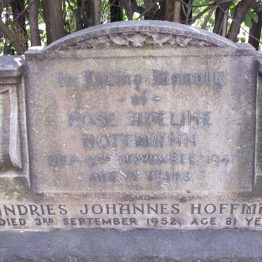 HOFFMANN Andries Johannes -1952 & Rose Adeline -1941