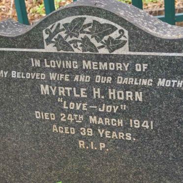 HORN Myrtle H. -1941
