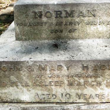 HADFIELD Norman -1903