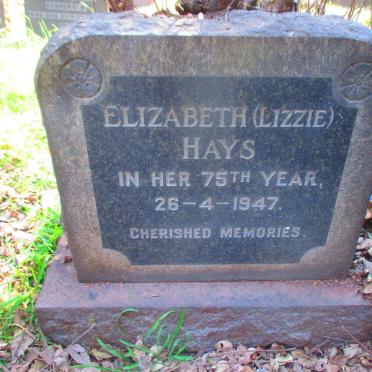 HAYS Elizabeth  -1947