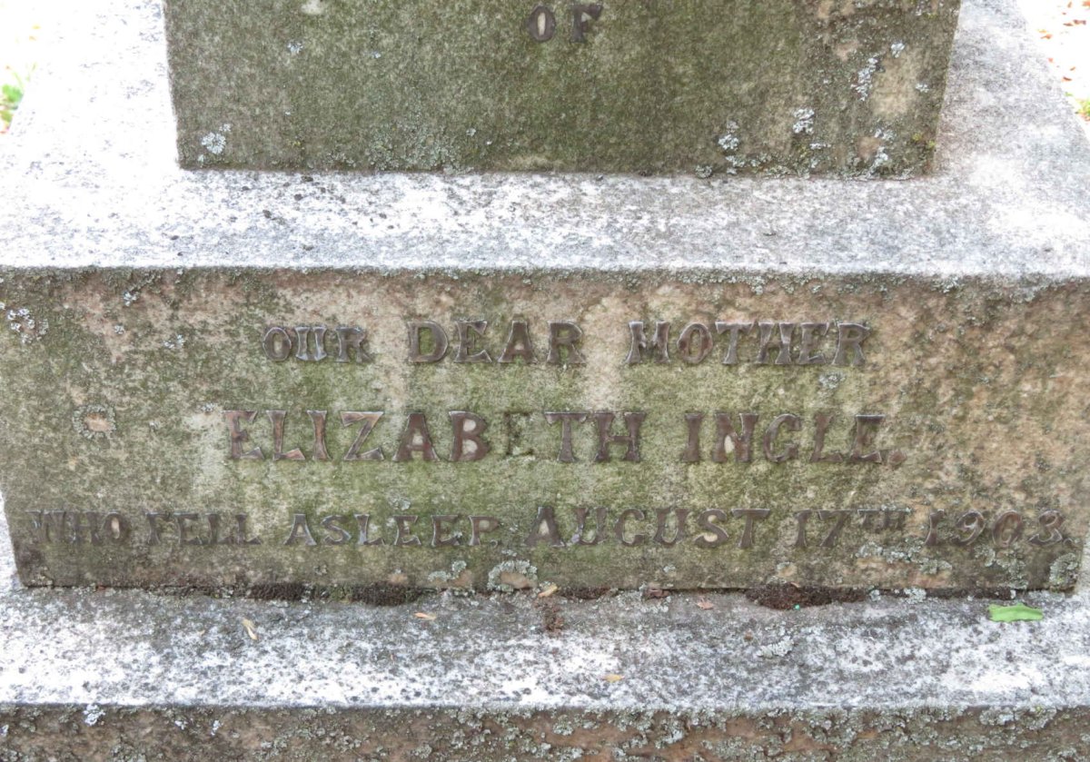INGLE Elizabeth -1903