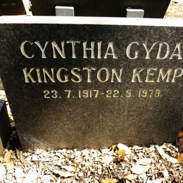 KEMP Cynthia Gyda Kingston 1917-1979