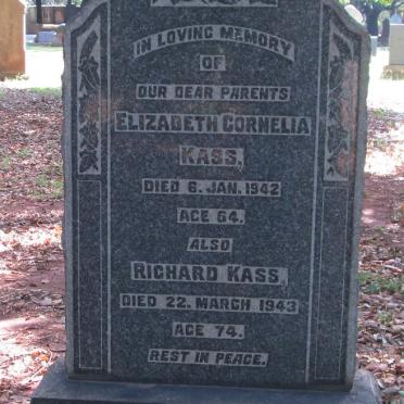 KASS Richard -1943 &amp; Elizabeth Cornelia -1942