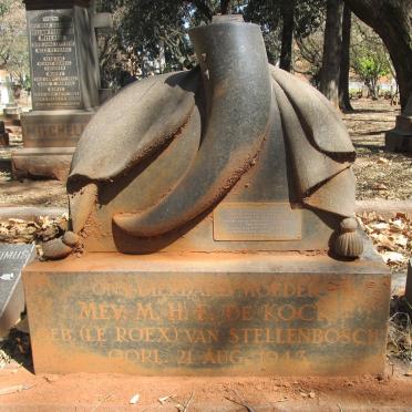 KOCK M.H.F., de nee Le ROEX -1942