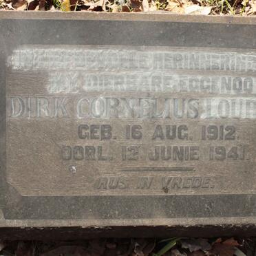 LOURENS Dirk Cornelius 1912-1941