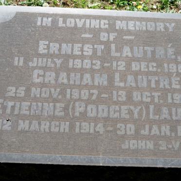 LAUTRE Ernest 1903-1903 :: LAUTRE Graham 1907-1908 :: LAUTRE Etienne 1914-1931