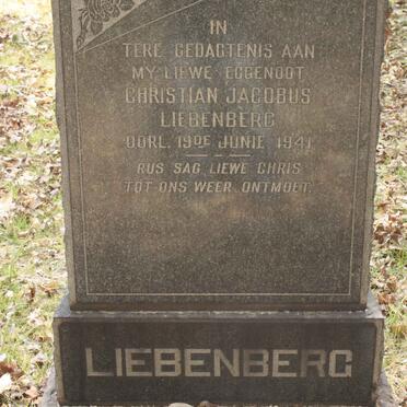 LIEBENBERG Christian Jacobus -1941